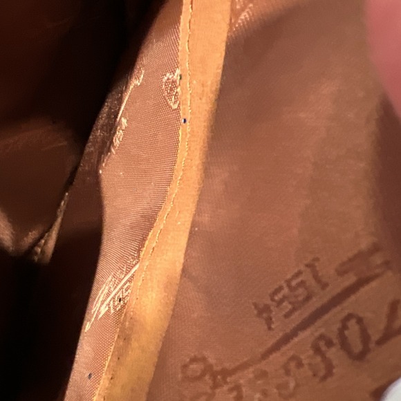 Fossil Leather Crossbody Bag Brown Y2K 2000s Boho Hobo Festival Style 75082 - Picture 4 of 12